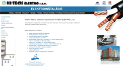 Desktop Screenshot of hi-techelektro.sk