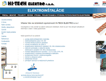 Tablet Screenshot of hi-techelektro.sk